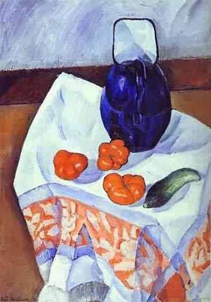 Jug and tomatoes 1912 xx the russian museum st petersburg russia